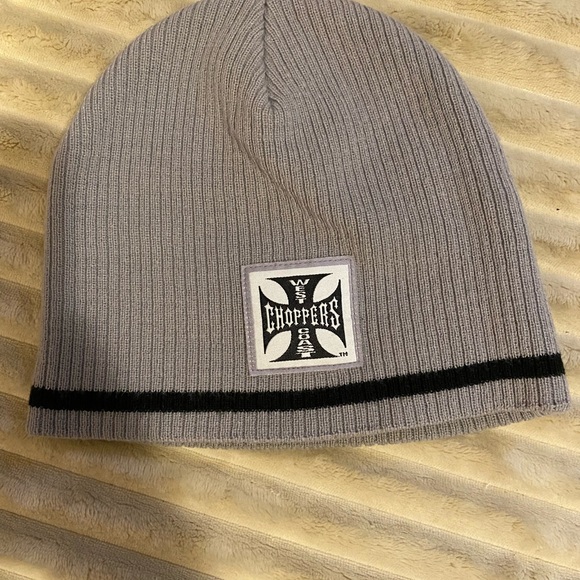 West Coast Choppers Gray Beanie Hat - Picture 1 of 3